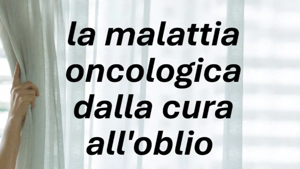 Il volantino con il titolo dell'incontro