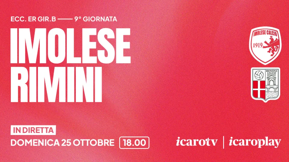Imolese-Rimini in diretta su Icaro TV
