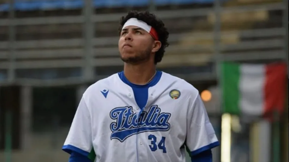 Jhorjan Guevara con la maglia della Nazionale Italiana