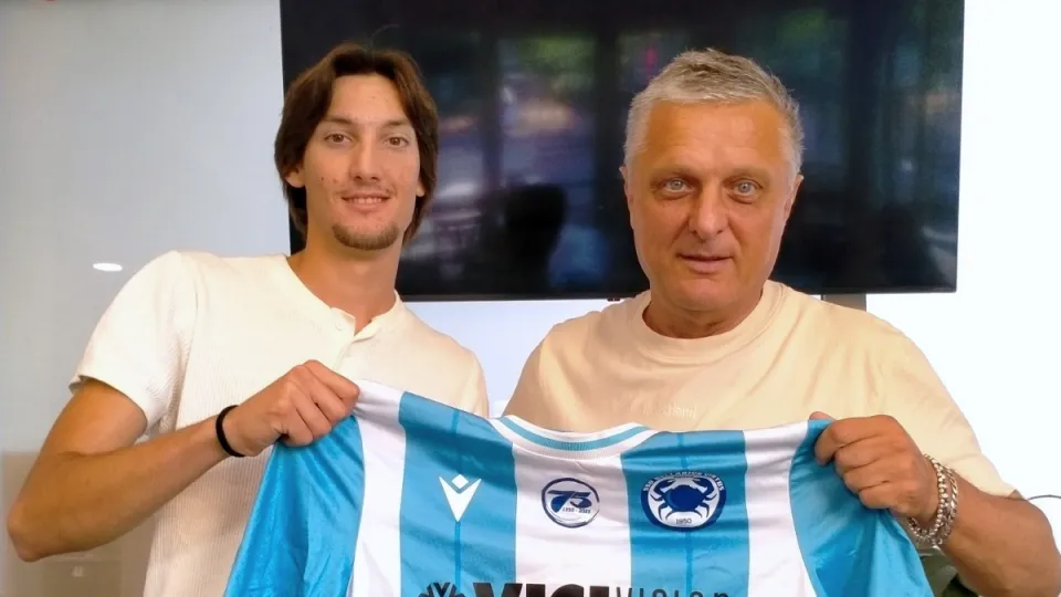 Julian Pierini insieme al Direttore Generale Fabio Alessandroni
