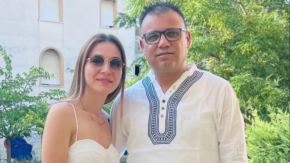 Klodian Matija e la moglie Tima