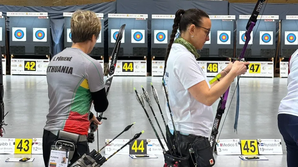 Kristina Pruccoli (a destra) con la lituana Puriene