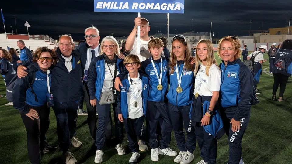 La delegazione dell'Emilia-Romagna