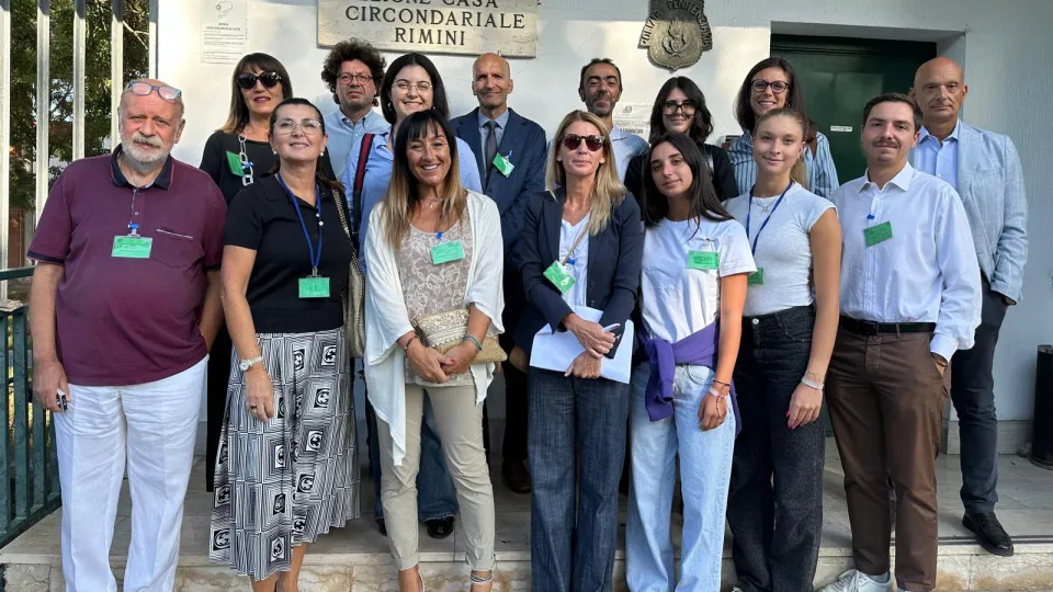 La delegazione in visita