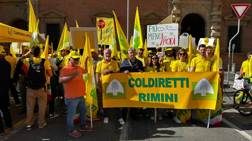 La delegazione riminese a Bologna