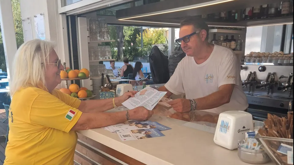 La distribuzione del volantino
