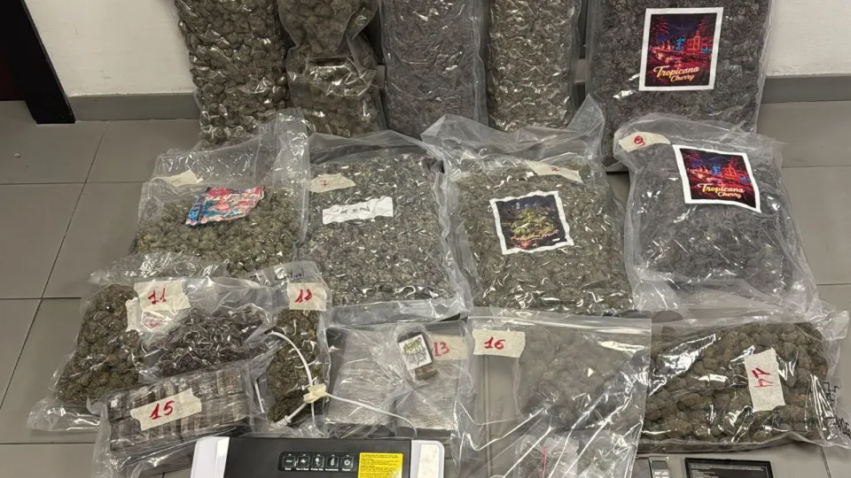 la droga sequestrata