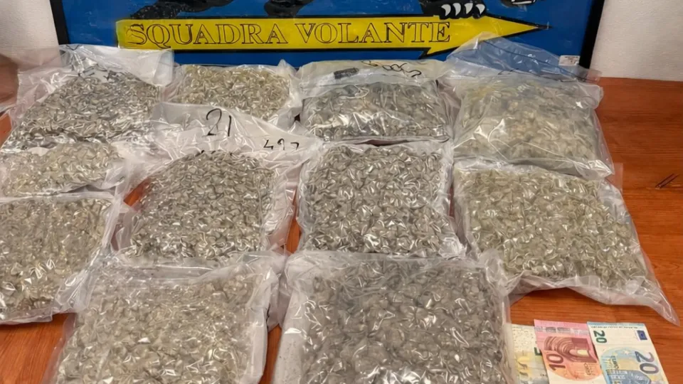 la droga sequestrata