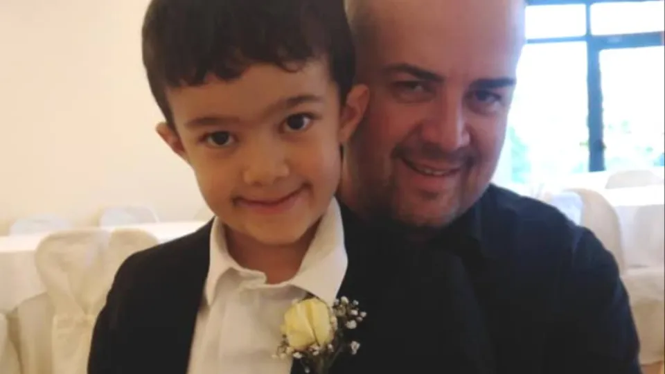 la foto postata dal padre