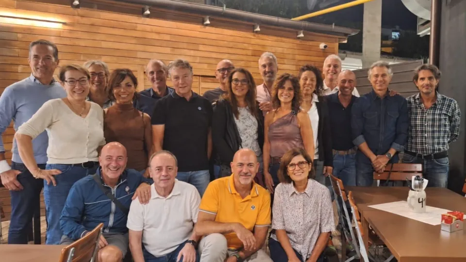 La foto scattata alla cena di venerdì sera