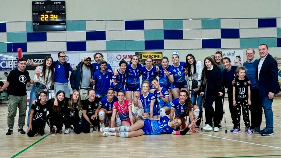 La Lasersoft Riccione festeggia la vittoria nell'andata dei play out