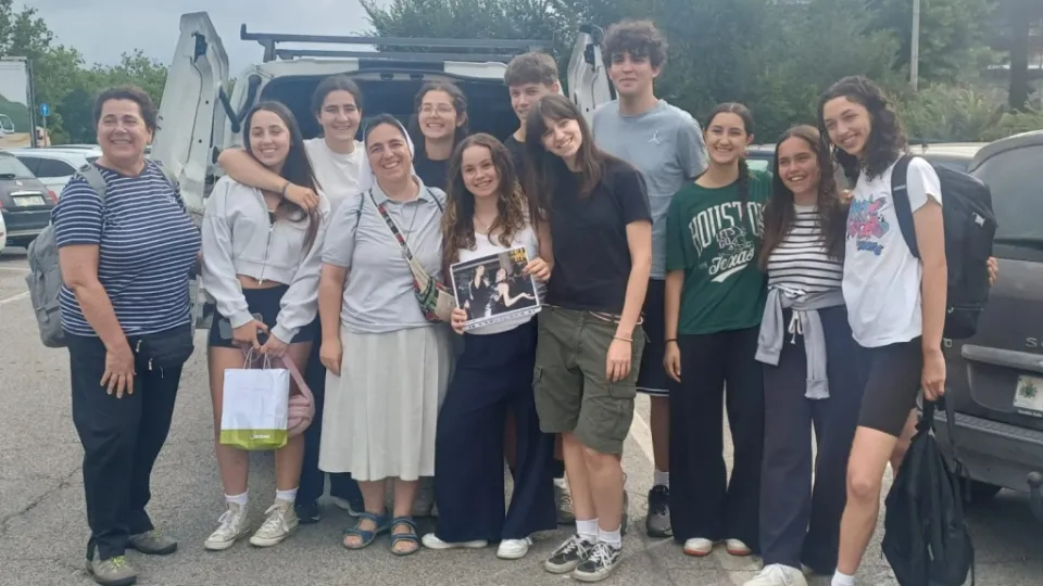 la partenza dal liceo Einstein