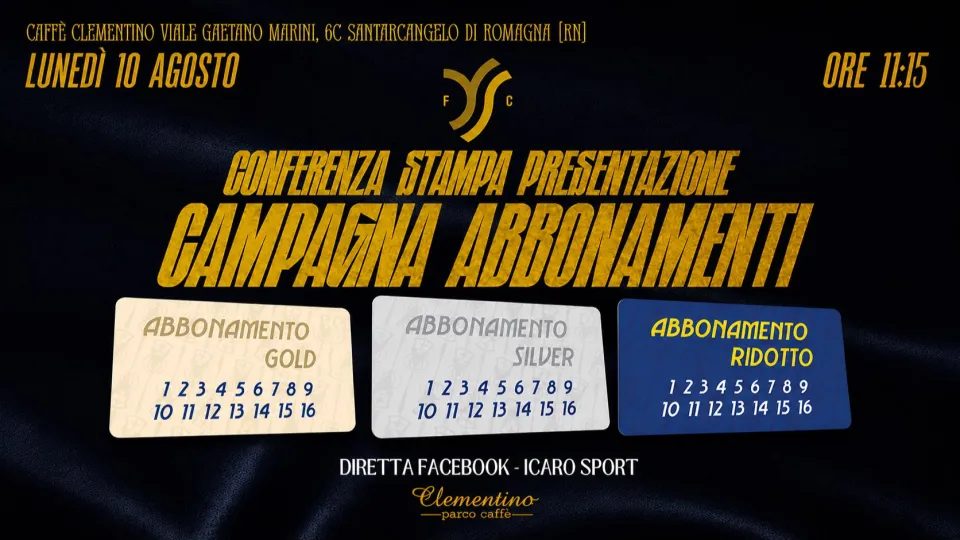 La presentazione della campagna abbonamenti