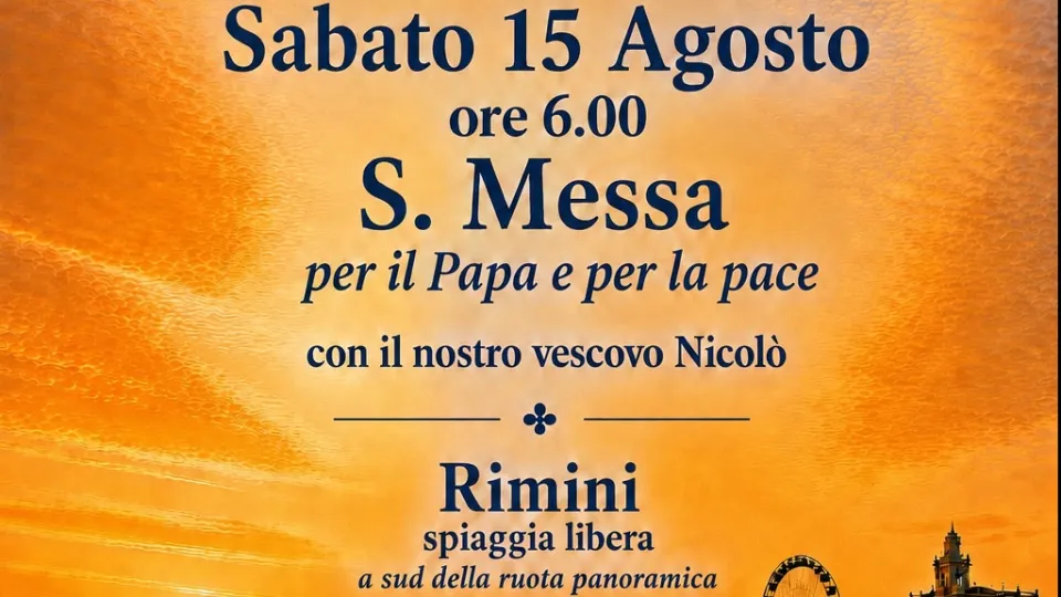 la Santa Messa in spiaggia