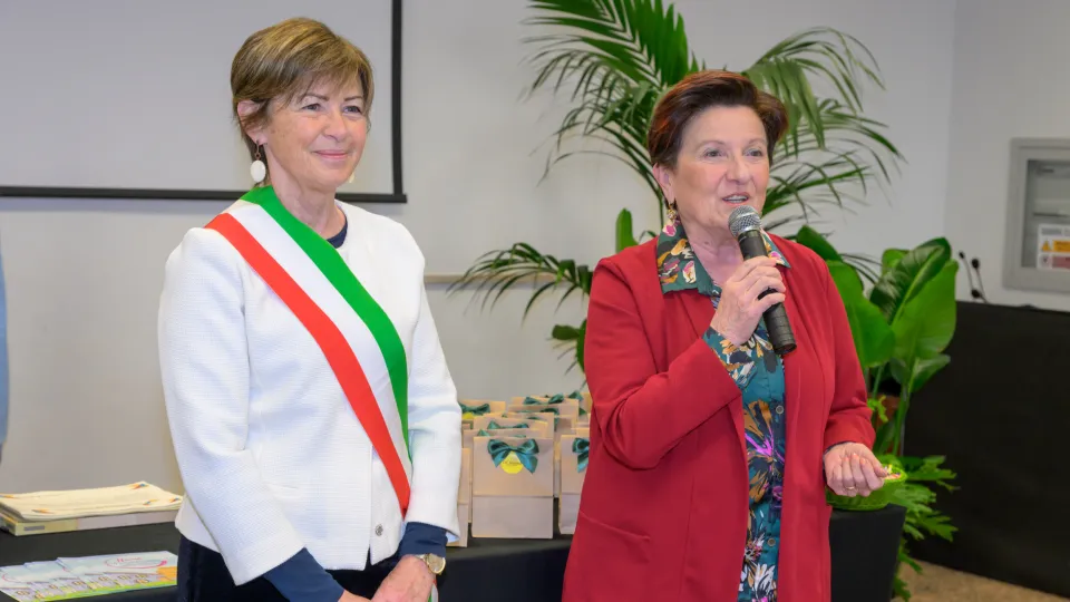 la sindaca Angelini e l'assessora Zoffoli