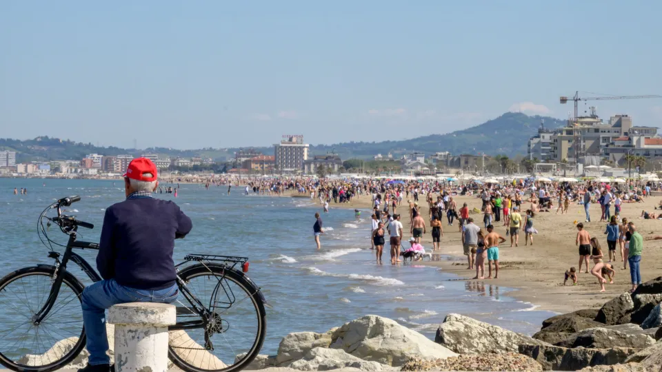 la spiaggia di Riccione