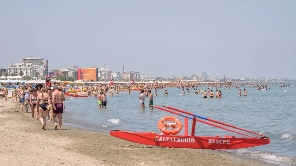 la spiaggia di Riccione