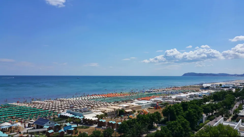 la spiaggia di Riccione