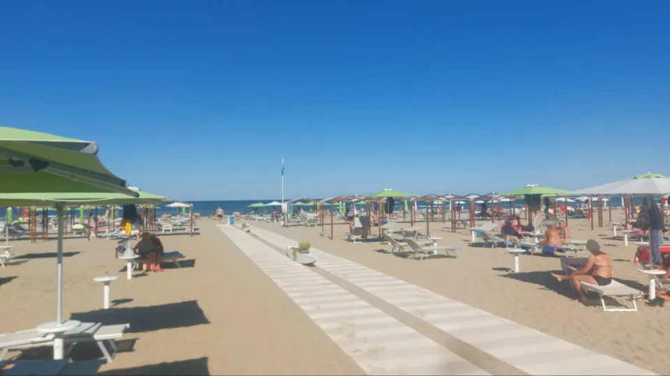 la spiaggia di Riccione