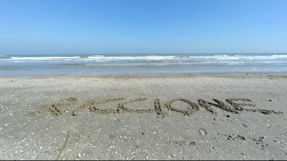 la spiaggia di Riccione