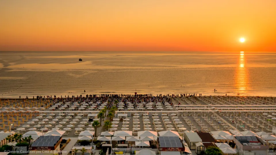 la spiaggia di Riccione
