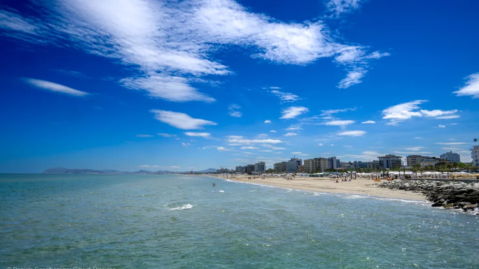 La spiaggia di Riccione