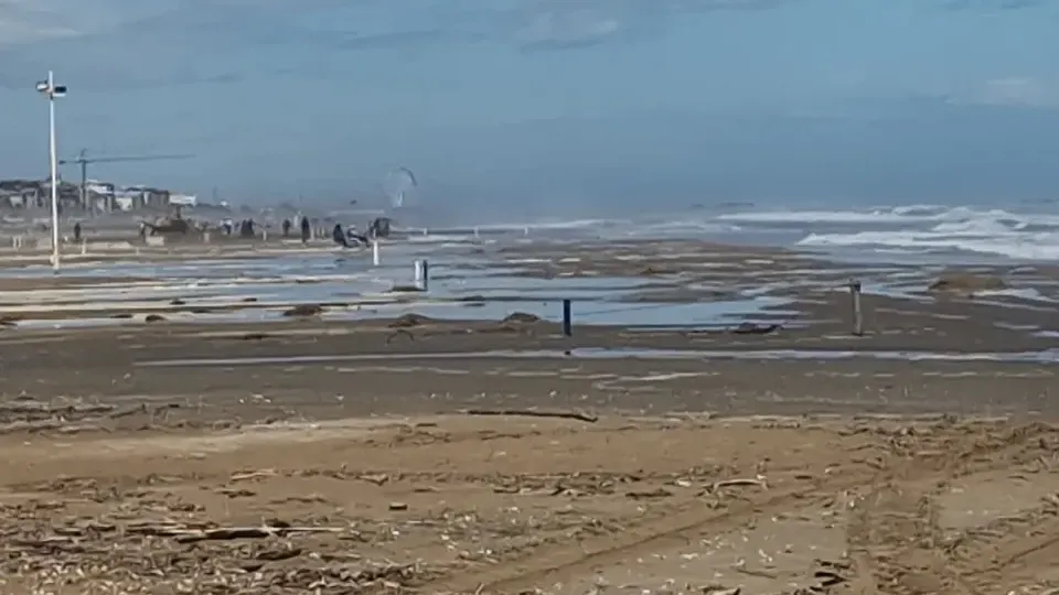 la spiaggia di Rimini