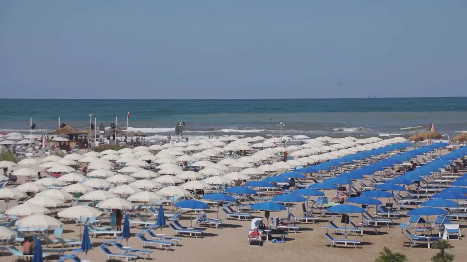 la spiaggia riminese