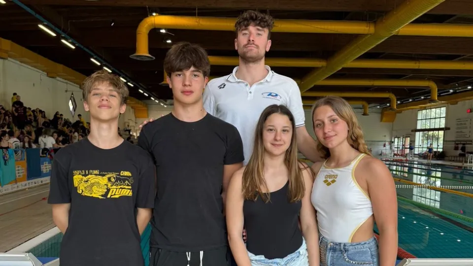 La squadra di Polisportiva Riccione a Reggio Emilia