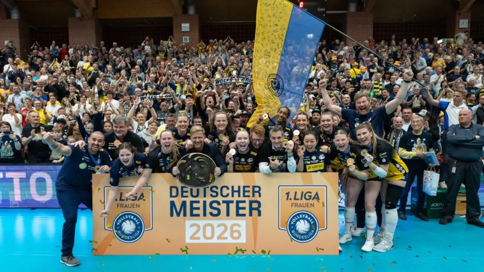 La squadra VFB 91 Suhl, campione di Germania