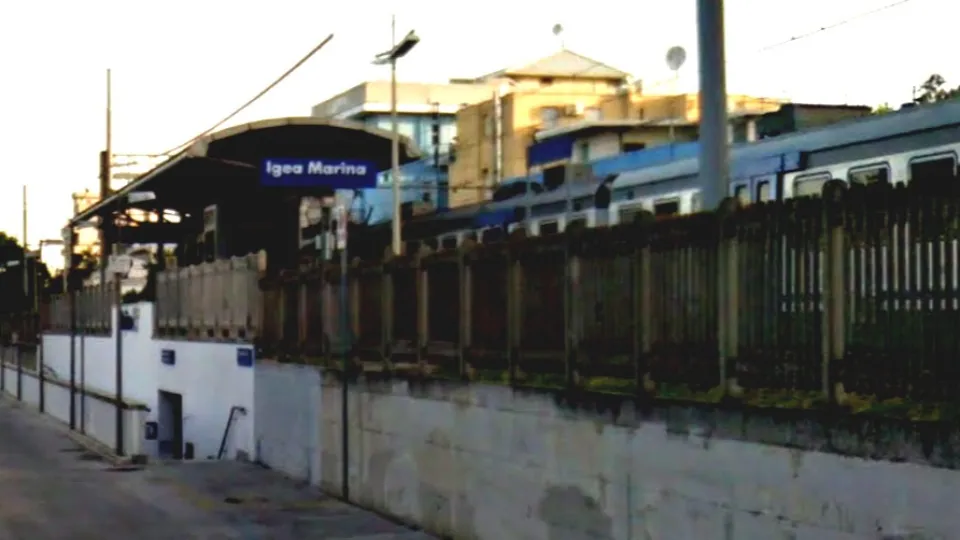 la stazione di Igea Marina