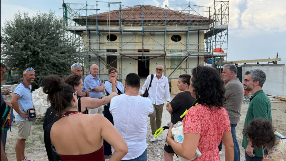 La visita al cantiere