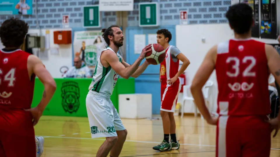 L’ala dei Villanova Tigers Luca Tomasi (Foto @Daniele Racis)