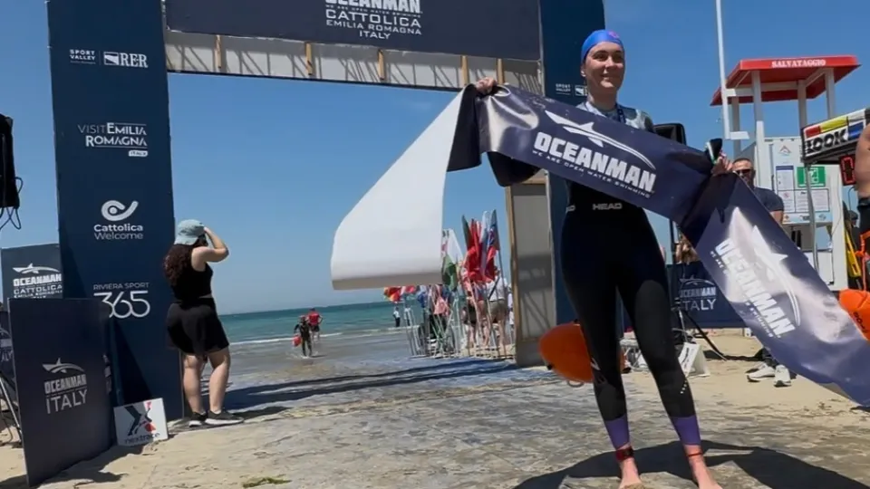 Laura Adorni, vincitrice della OCEANMAN 10 km