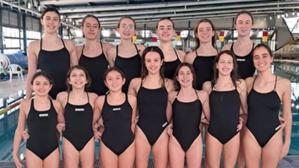 Le atlete agoniste della Polisportiva Riccione