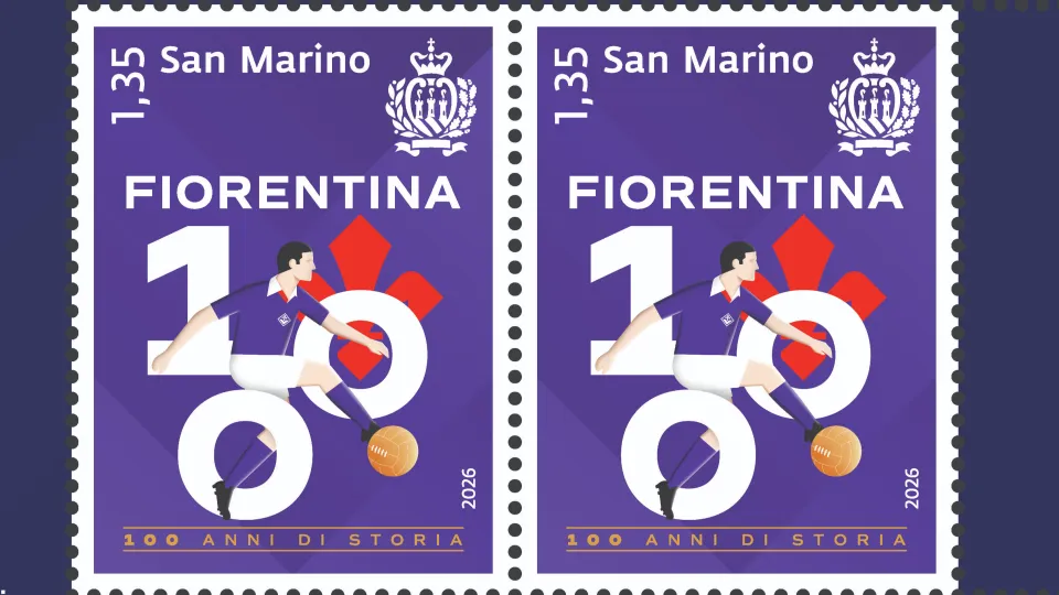 L'emissione filatelica dedicata ai cento anni della Fiorentina