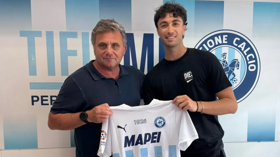 Leonardo Lambertini insieme al presidente Roberto Carnevali