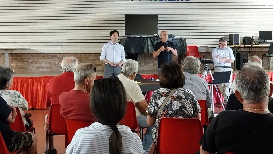 l'incontro coi residenti di Santa Giustina