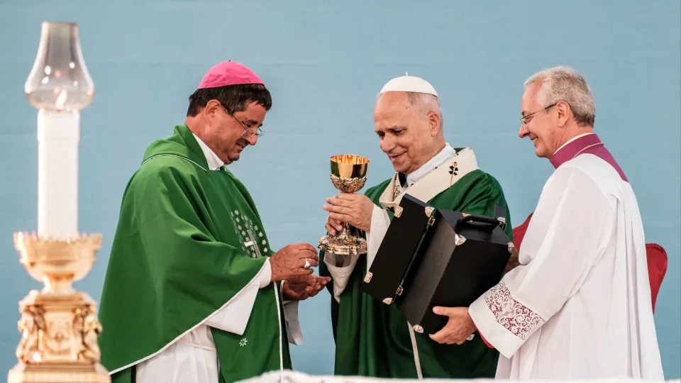 L'incontro con Papa Leone a Rimini