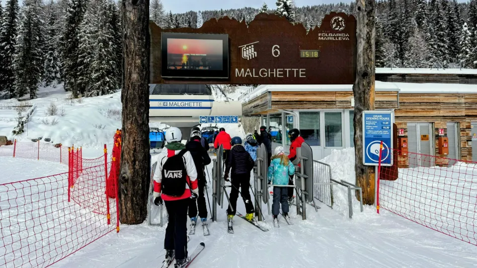 l'ingresso all'impian6o delle Malghette