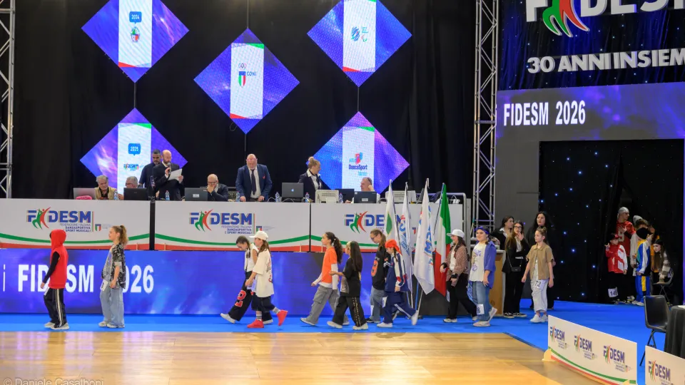 L'ingresso degli atleti