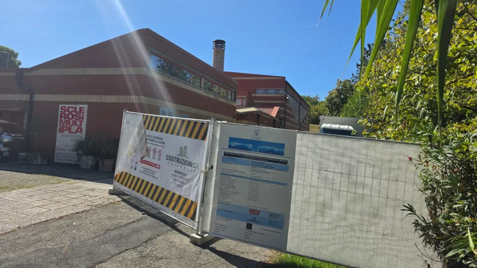 L'inizio dei lavori alla Palestra viale Abruzzi