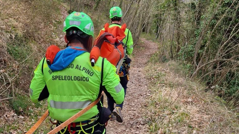 L'intervento del Soccorso Alpino
