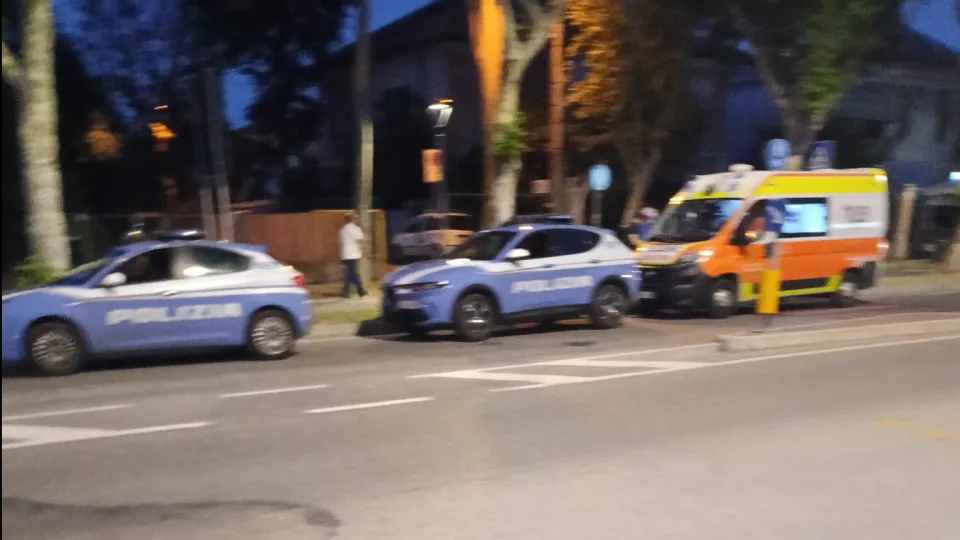 L'intervento di Polizia e 118