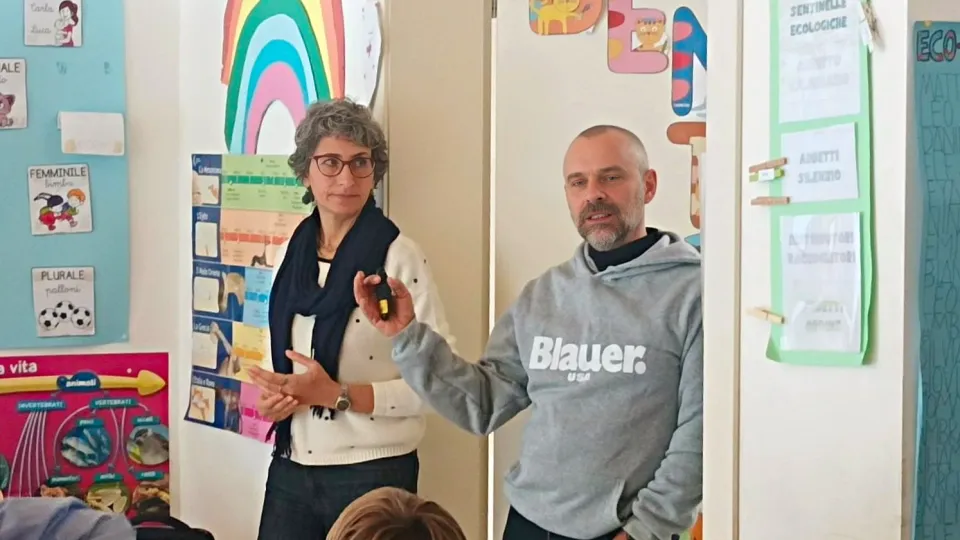 Loredana e Matteo a scuola