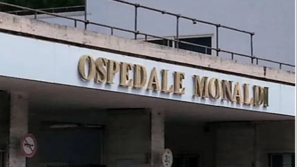 l'ospedale Monaldi di Napoli, dove Domenico è deceduto