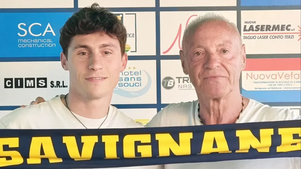 Luca Andreoli insieme al presidente Nino Urbinati
