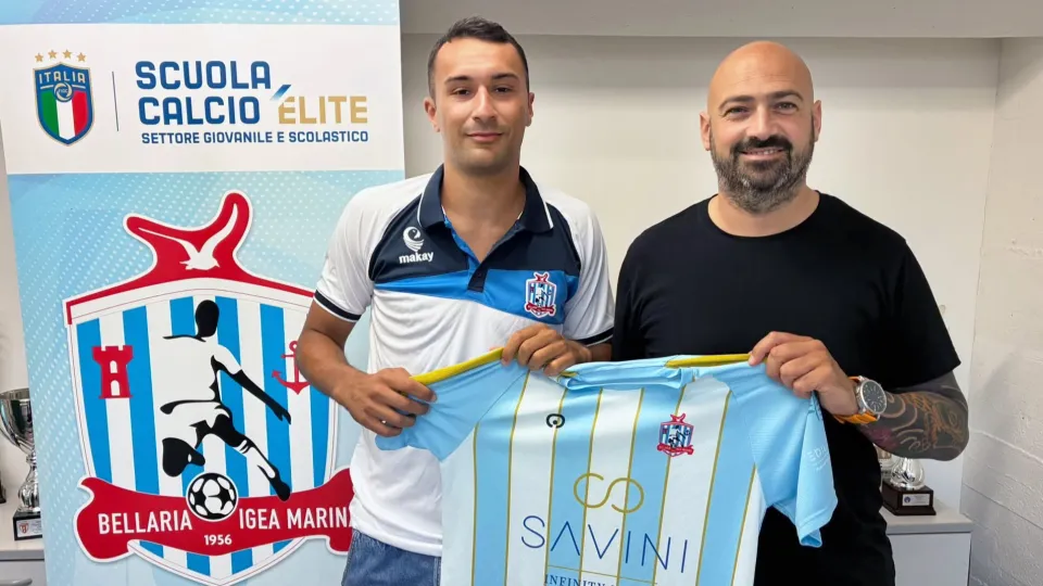 Luca Pasolini insieme al DS Emiliano Vitiello