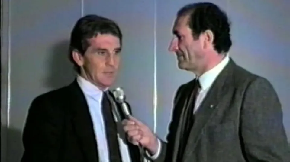 Luciano Savioli intervistato da Edmo Vandi (Archivio IcaroTeche)