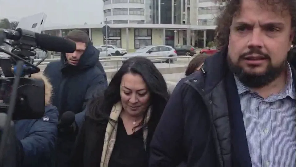 Manuela Bianchi all'arrivo in Tribunale